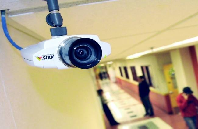 CCTV surveillance in examination center
