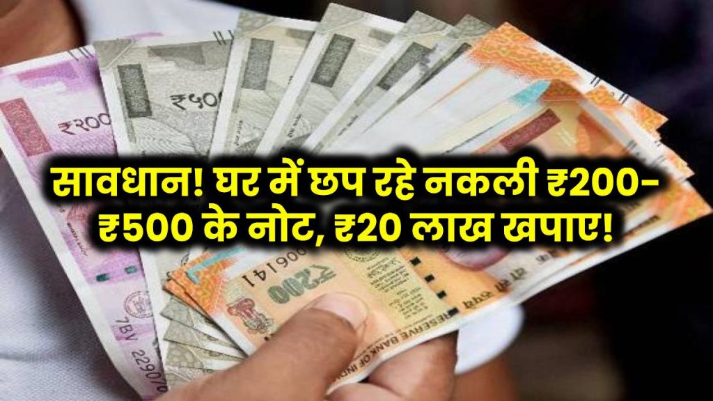 सावधान! घर में छप रहे ₹200 और ₹500 के नकली नोट, अब तक ₹20 लाख बाजार में खपाए!