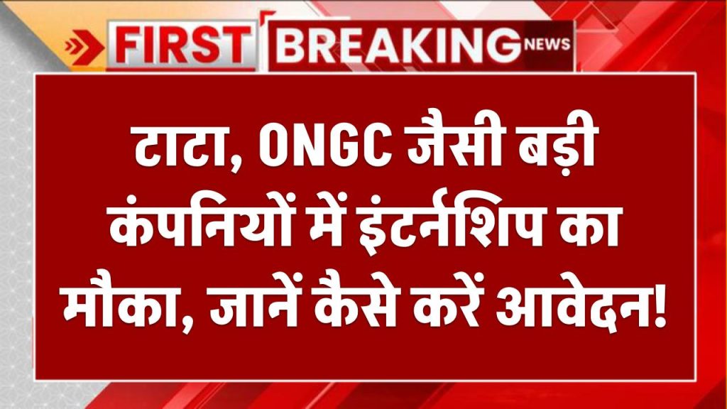 PM Internship Scheme: टाटा, ONGC जैसी बड़ी कंपनियों में इंटर्नशिप का मौका, जानें कैसे करें आवेदन!