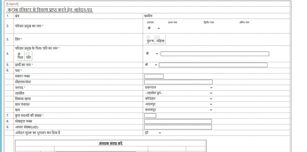 pariwar-register-nakal-online-form
