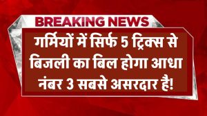Electricity Bill Saving Tips: सिर्फ 5 ट्रिक्स से गर्मियों में बिजली का बिल होगा आधा – नंबर 3 सबसे असरदार है!