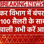 Income Tax विभाग में बंपर भर्ती! ₹81,100 सैलरी के साथ 56 पद खाली – अभी करें आवेदन