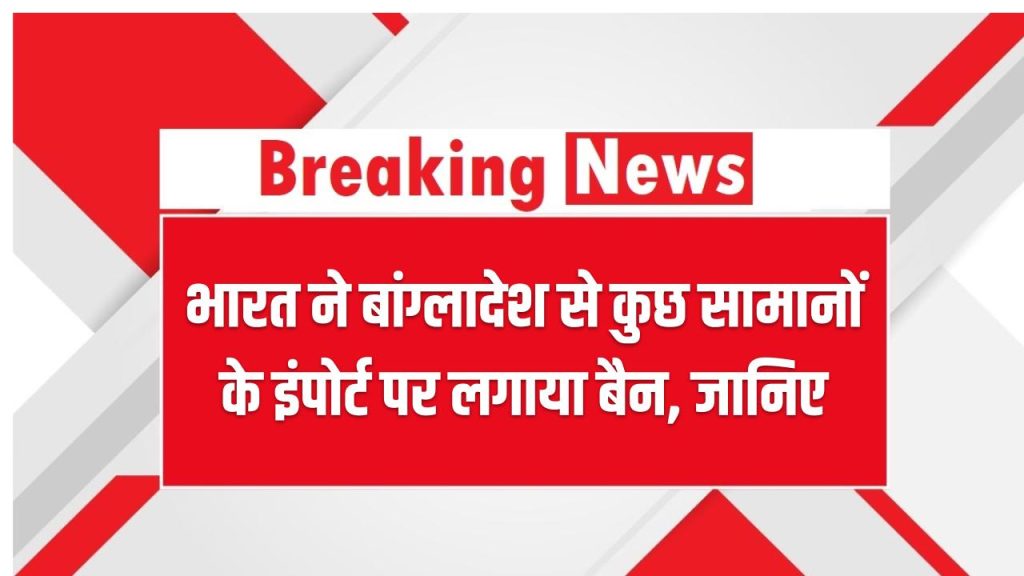 भारत ने बांग्लादेश से कुछ सामानों के इंपोर्ट पर लगाया बैन, जानिए सरकार के इस फैसले की वजह