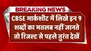 CBSE मार्कशीट में लिखे इन 9 शब्दों का मतलब नहीं जानते? रिजल्ट से पहले तुरंत देखें