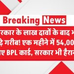 BPL List Shock: सरकार के लाख दावों के बाद भी बढ़े गरीब! इस जिले में सबसे ज्यादा बुरा हाल – नाम जानकर चौंक जाएंगे